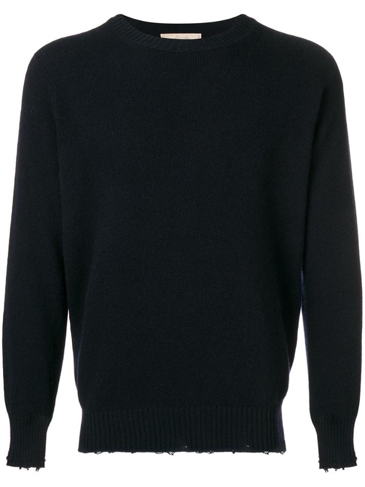 Maison Flaneur Crew Neck Sweater - Blue