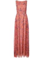 Carolina Herrera Embroidered Sleeveless Gown - Yellow & Orange