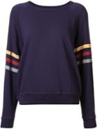The Great Striped Detailing Sweatshirt, Women's, Size: 1, Pink/purple, Cotton