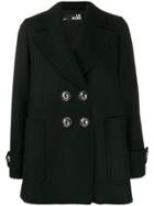 Love Moschino Embellished Button Double-breasted Jacket - Black