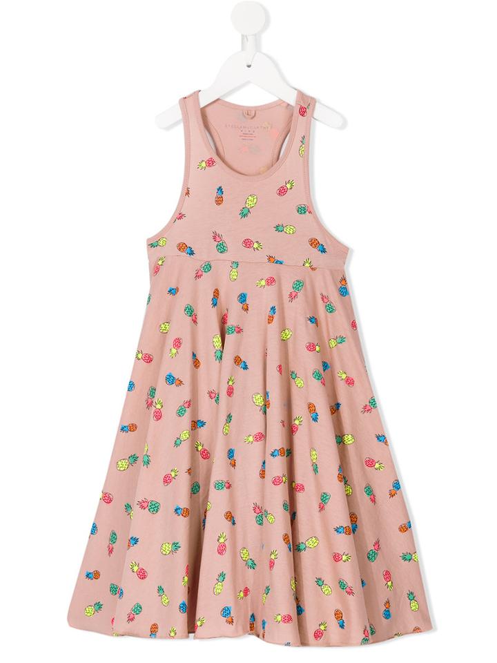 Stella Mccartney Kids Pineapple Print Dress, Girl's, Size: 12 Yrs, Pink/purple