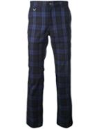Guild Prime - Checked Pants - Men - Cotton/polyurethane - 3, Blue, Cotton/polyurethane