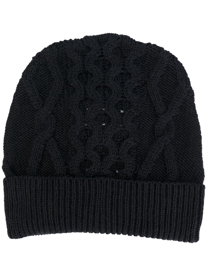 Maison Margiela Classic Knitted Beanie Hat - Blue