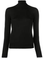 Cruciani Fine Knit Turtleneck Sweater - Black