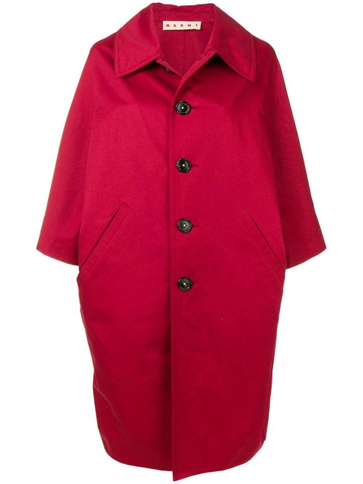Marni Oversized Coat - Red