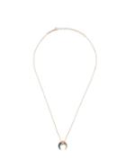 Jacquie Aiche 'mini Abalone Double Horne' Necklace, Women's, Metallic