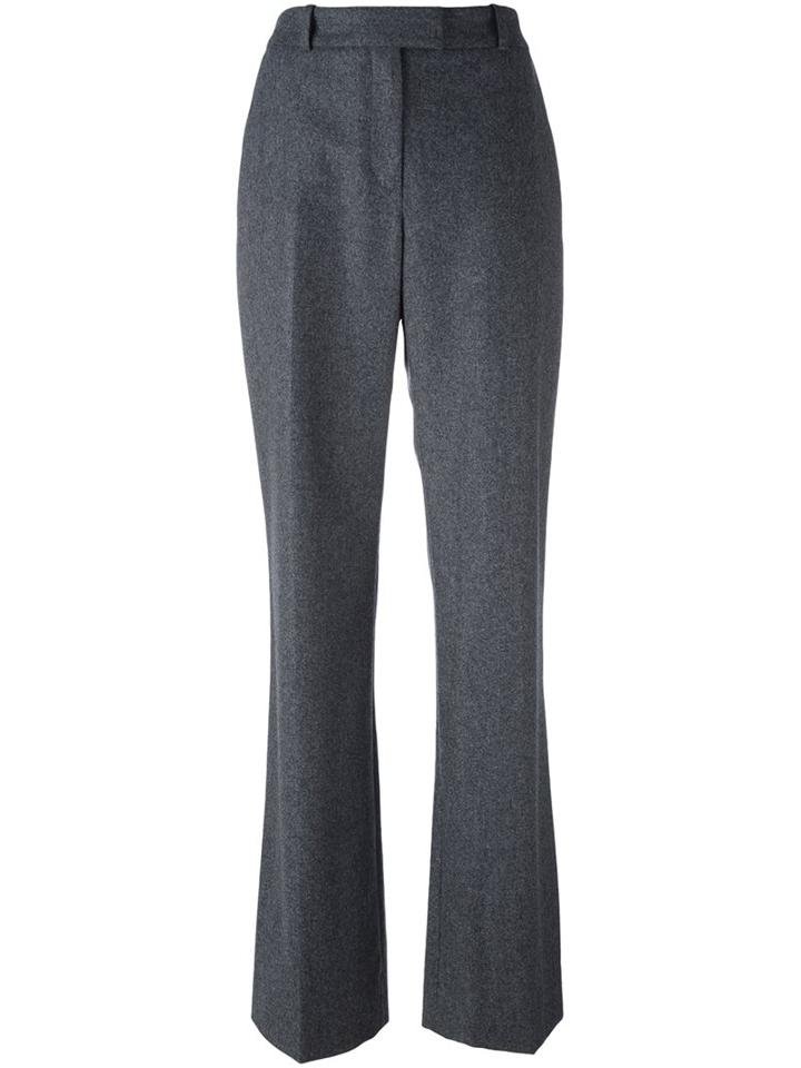 Vanessa Seward 'boy' High-waisted Trousers, Size: 36, Grey, Virgin Wool