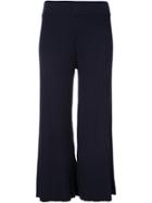 Nomia Cropped Style Culotte Trousers - Blue