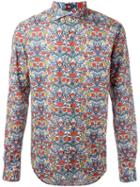 Xacus Floral Print Shirt, Men's, Size: 42, Cotton