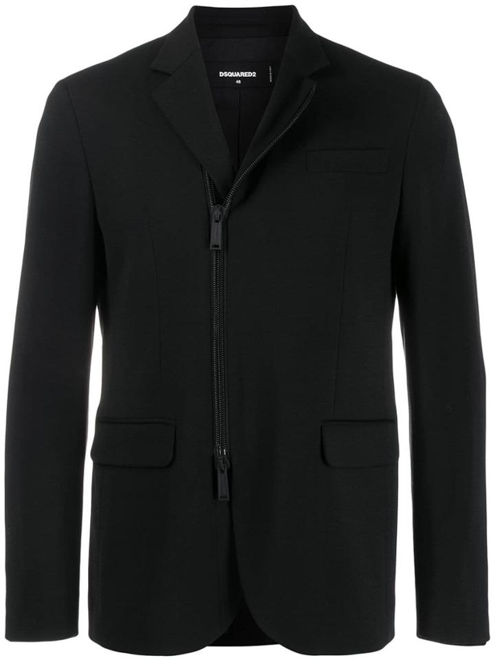 Dsquared2 Off-centre Zip Jacket - Black