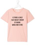Andorine Teen Text Print T-shirt - Pink