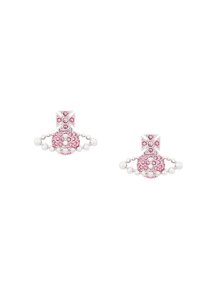 Vivienne Westwood Lena Bas Relief Earrings - Silver