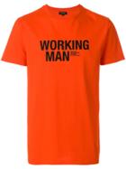 Ron Dorff Working Man Slogan T-shirt - Red