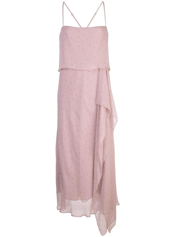 Michelle Mason Double Layer Midi Dress - Purple