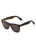 Retrosuperfuture 'havana Black Top' Sunglasses, Adult Unisex, Brown, Plastic