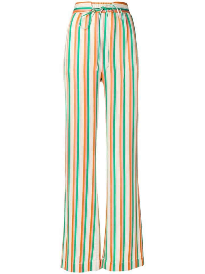 Pinko Giorgia Striped Trousers - Orange
