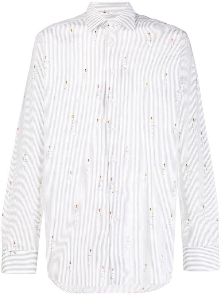Etro Regular-fit Bee-print Shirt - White
