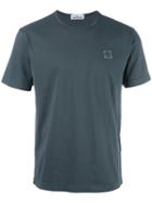 Stone Island Logo Patch T-shirt, Men's, Size: Xxxl, Grey, Cotton