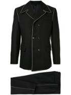 Comme Des Garçons Pre-owned Stitching Detail Two-piece Suit - Black