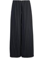 Yigal Azrouel Wide Leg Striped Crepe Pant - Unavailable