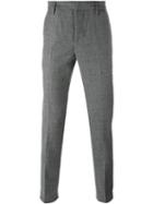 Dondup 'gaubert' Tapered Trousers, Men's, Size: 30, Grey, Virgin Wool/spandex/elastane