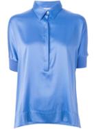 P.a.r.o.s.h. Safira Top, Women's, Size: Xl, Blue, Silk/spandex/elastane