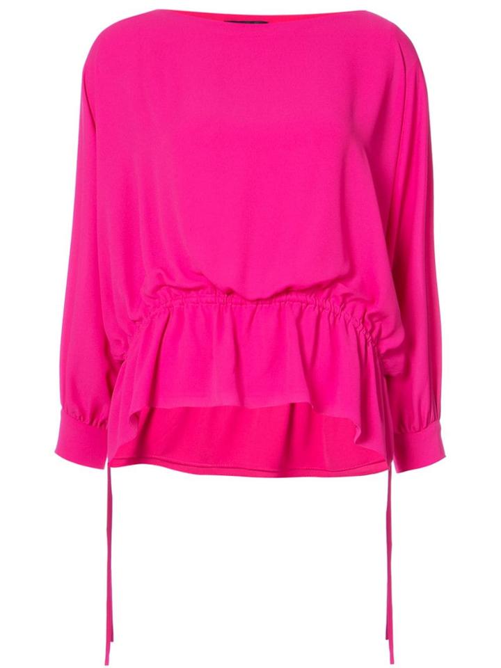 Josie Natori Poet Sleeve Blouse - Pink