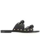 Mara & Mine Isabelle Knot Slides - Black