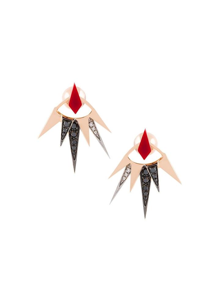 Anapsara 'freedom' Diamond Earring - Metallic