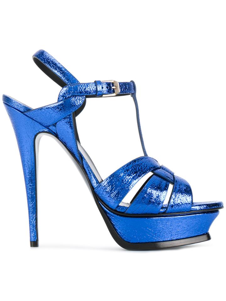 Saint Laurent Tribute Sandals - Black