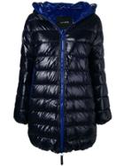 Duvetica Quilted Down Coat - Blue