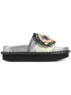 Antonio Marras Embellished Slider Sandals - Grey