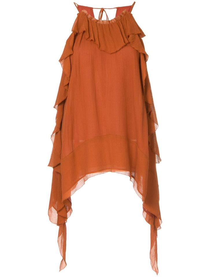 Manning Cartell Draped Sides Blouse - Brown