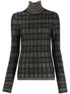 Antonio Marras Slim-fit Check Sweater - Black