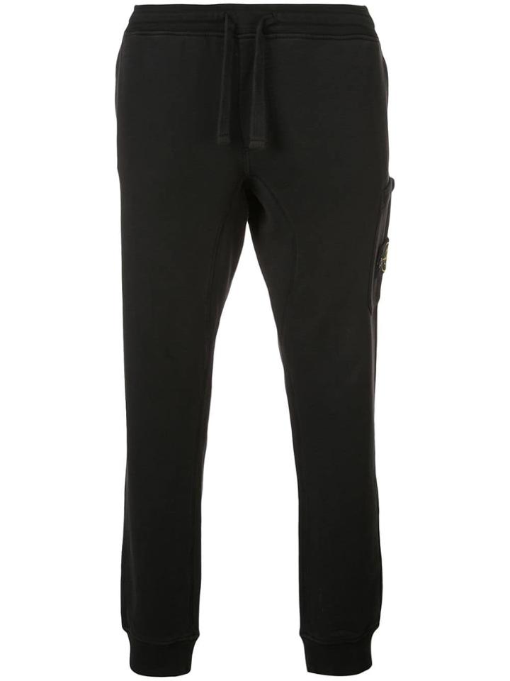 Stone Island Tapered Sweatpants - Black
