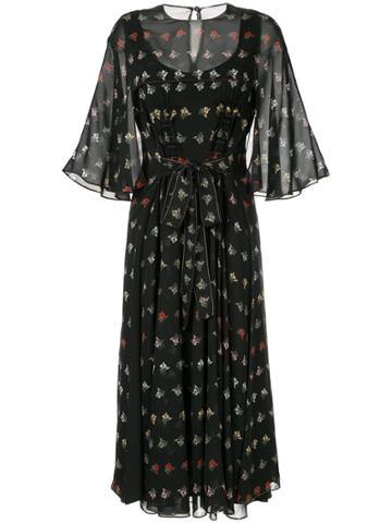 Sonia Rykiel Mimosa Print Dress - Black