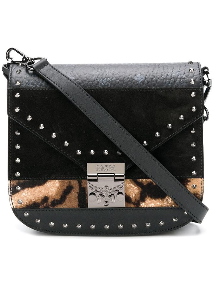 Mcm Medium Patricia Shoulder Bag - Black