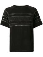 Emporio Armani Fairisle Stripe T-shirt - Black