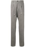 Eleventy Tailored Drawstring Trousers - Grey