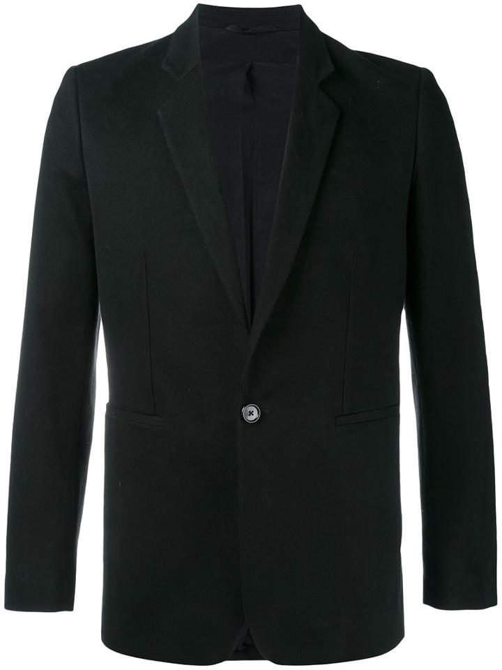 Ann Demeulemeester Fitted Blazer, Men's, Size: Small, Black, Cotton/rayon