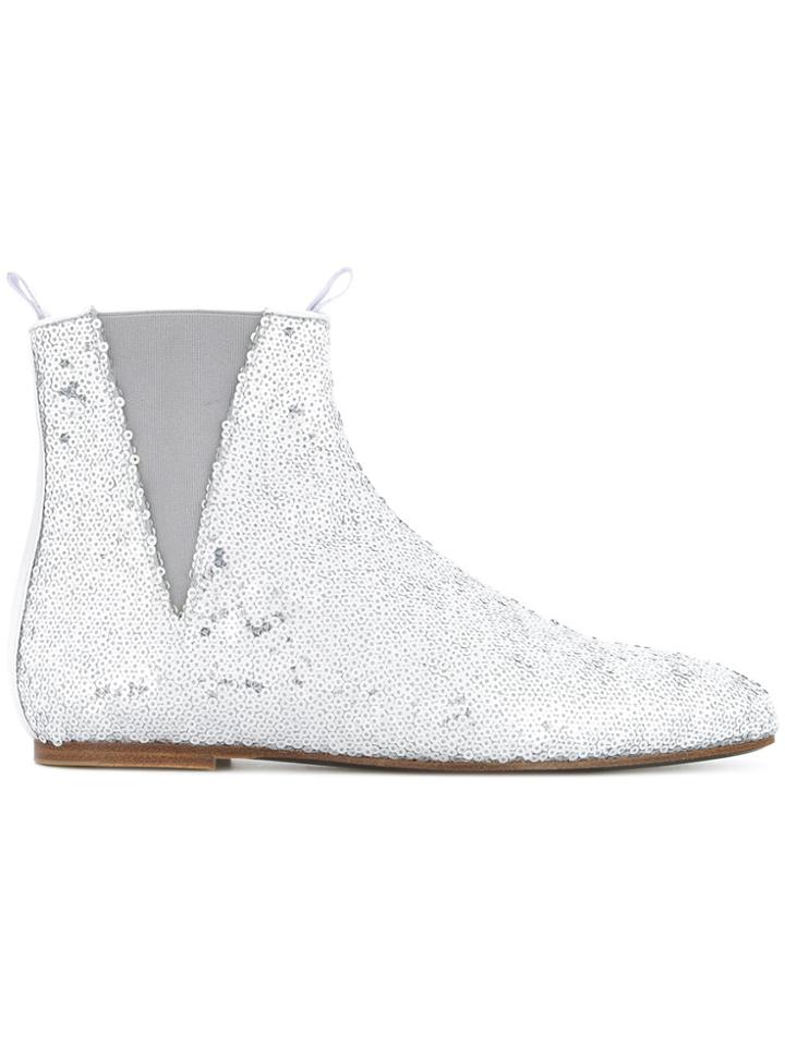 Loewe Sequin Boots - Metallic