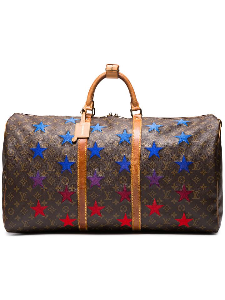 Medium Rare Keepall 50 Strap Star Embellished Bag - Brown