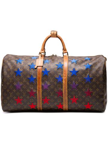 Medium Rare Keepall 50 Strap Star Embellished Bag - Brown