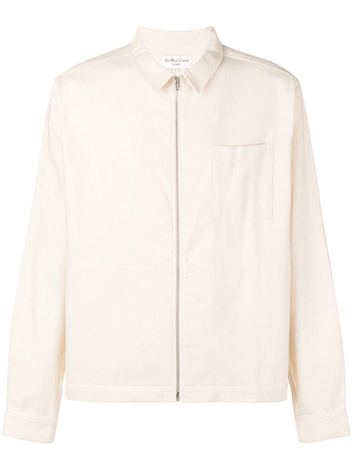 Ymc Zipped Shirt-jacket - Neutrals