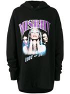 Misbhv Logo Print Hoodie, Men's, Size: Medium, Black, Cotton/polyamide