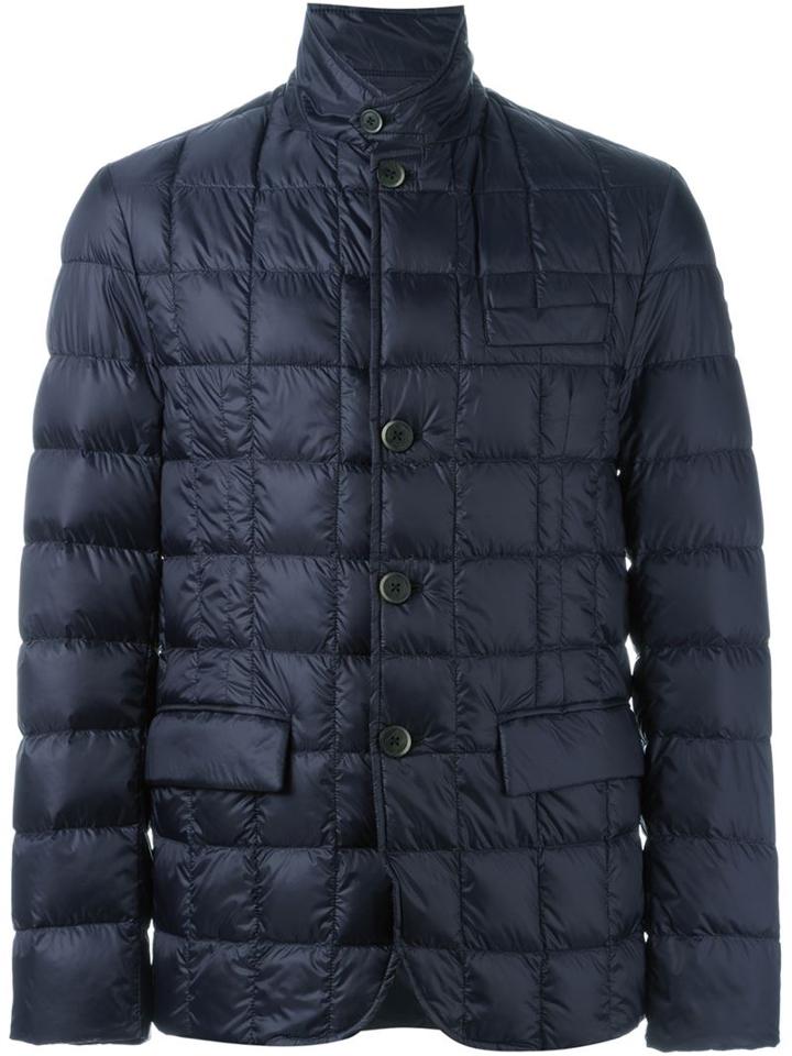 Fay Padded Jacket, Men's, Size: Small, Blue, Feather Down/polyamide