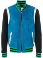 Lanvin Colourblock Bomber Jacket - Blue
