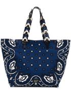 Red Valentino Paisley Print Tote - Blue