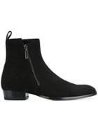 Saint Laurent Wyatt 30 Zip Boots - Black