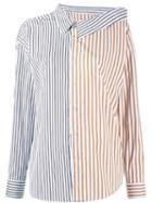 Each X Other Deconstructed Striped Shirt - White